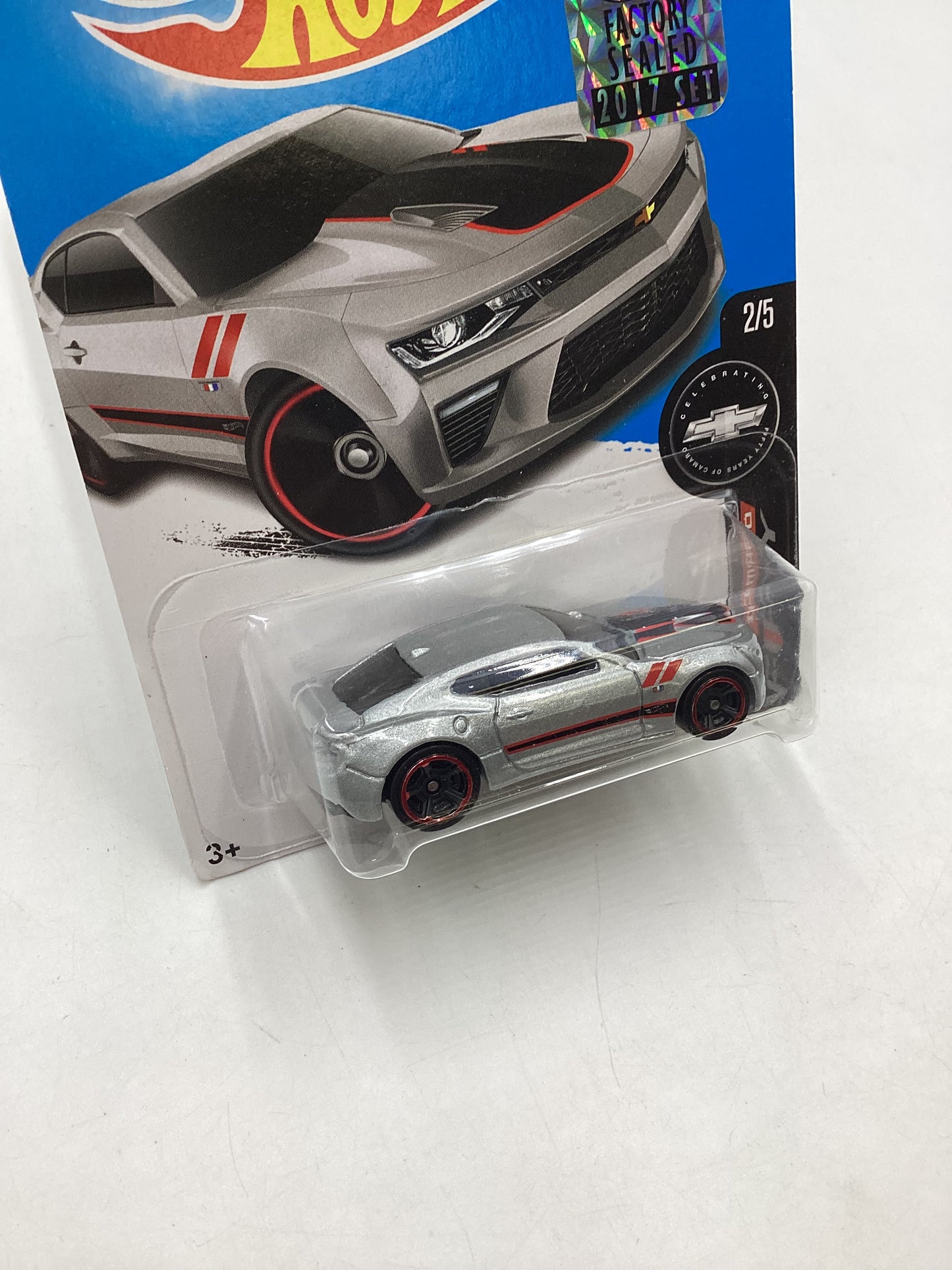 2017 Hot wheels #155 Factory Sealed Silver 16 Camaro SS 4B