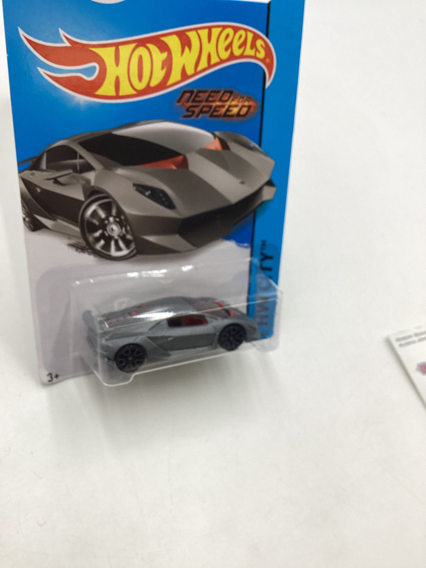 2014 Hot Wheels #39 Lamborghini Sesto Elemento Gray Need for Speed 102B