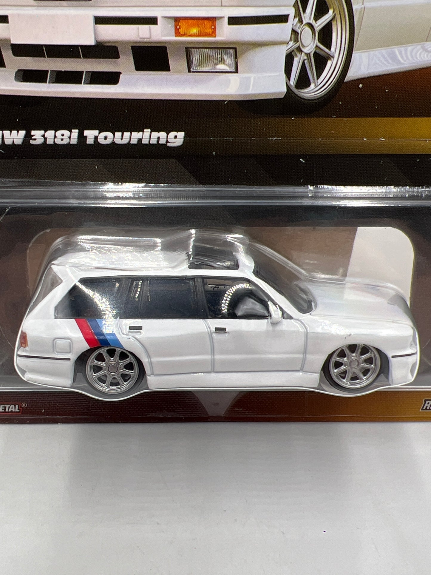 Hot Wheels RLC Elite 64 #8 1990 BMW 318i Touring White W/Protector