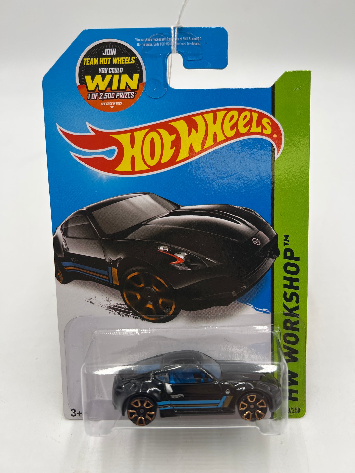 2015 Hot Wheels Workshop #248 Nissan 370Z Black 82B