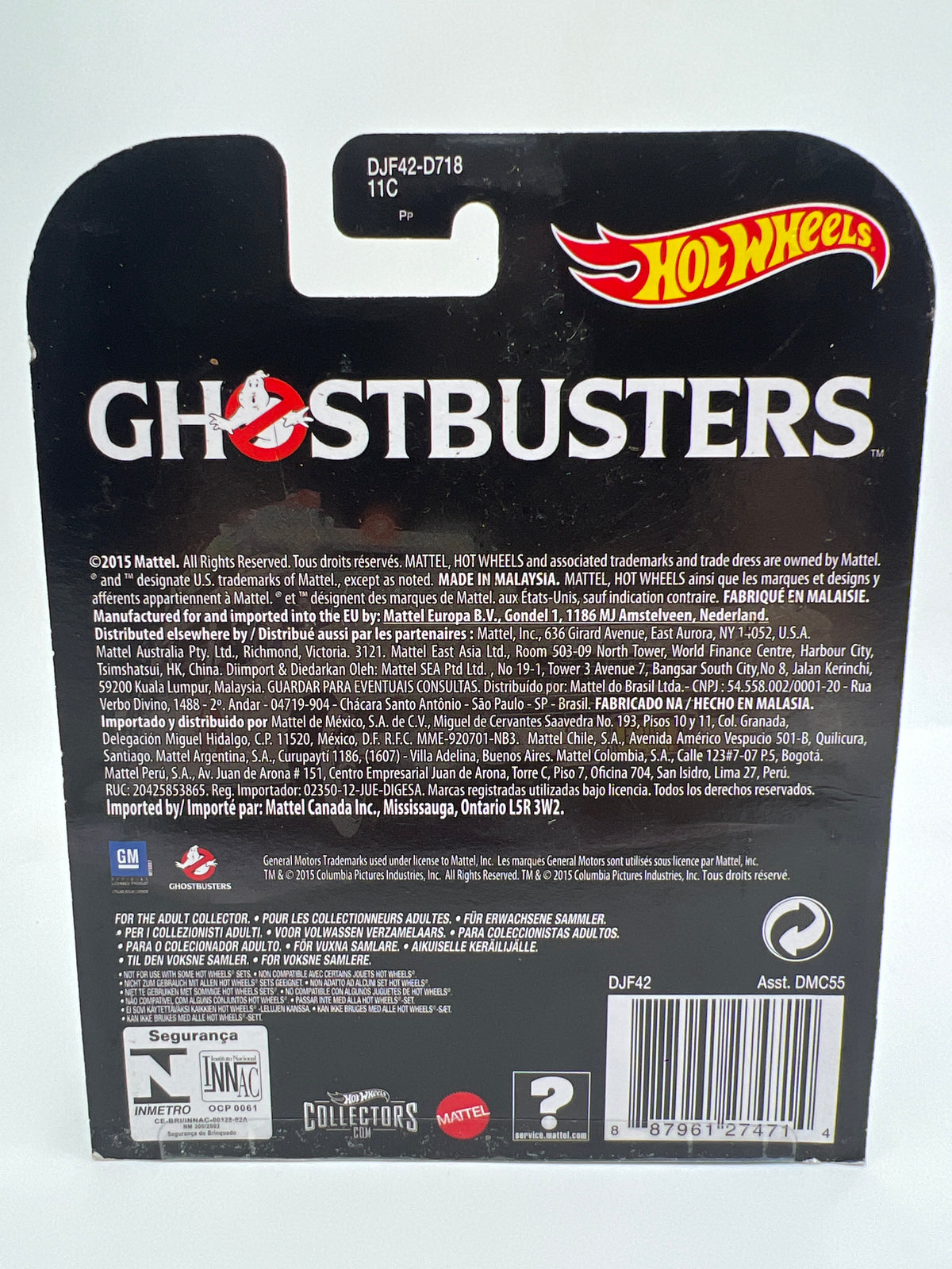 Hot Wheels Retro Entertainment Ghostbusters Ecto-1 White W/Protector