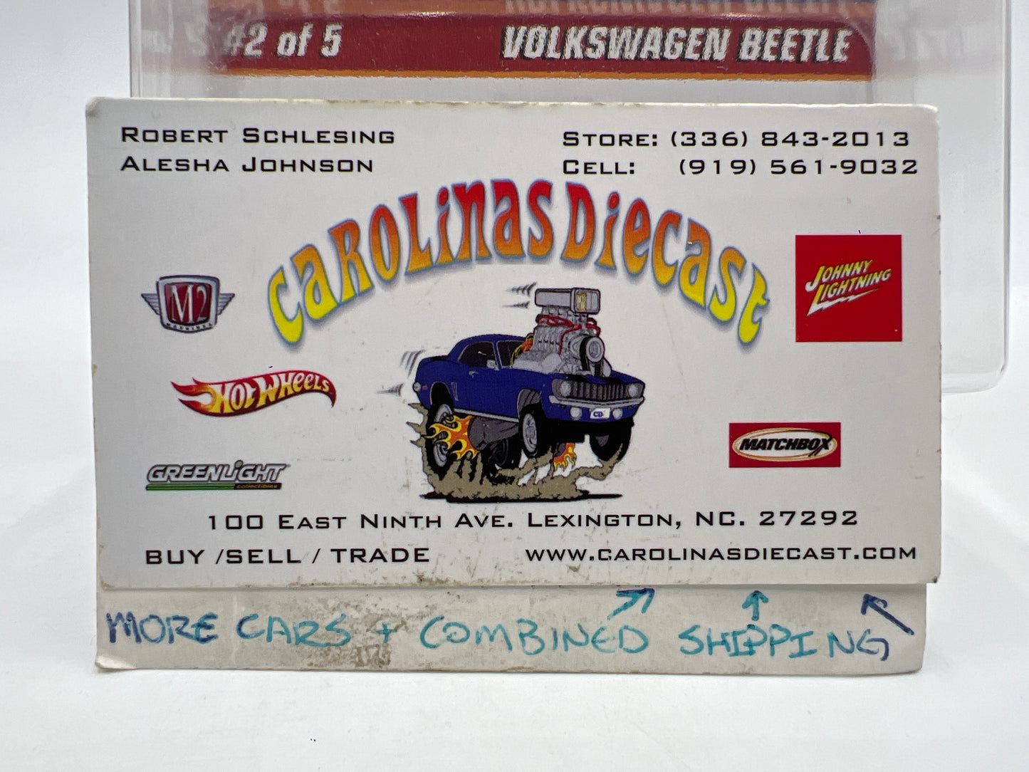 2008 Hot Wheels 22nd Annual Collectors Convention LA 1 of 3000 Volkswagen Beetle W/Protector