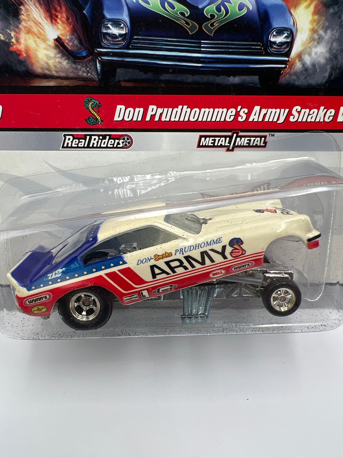 Hot Wheels Drag Strip Demons #25 Don Prudhommes Army Snake Vega W/Protector
