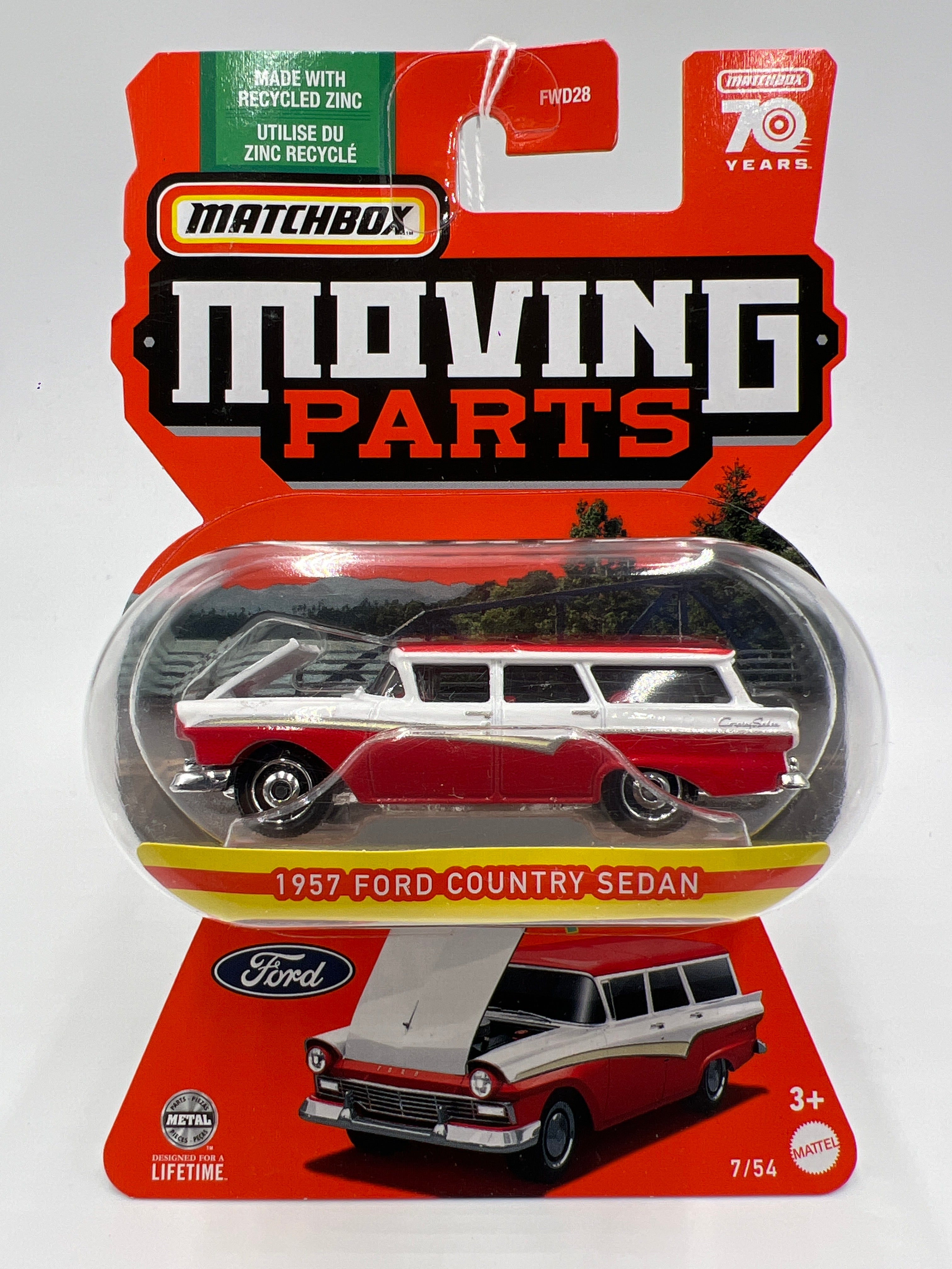 Matchbox Moving Parts #7 1957 Ford Country Sedan 164E