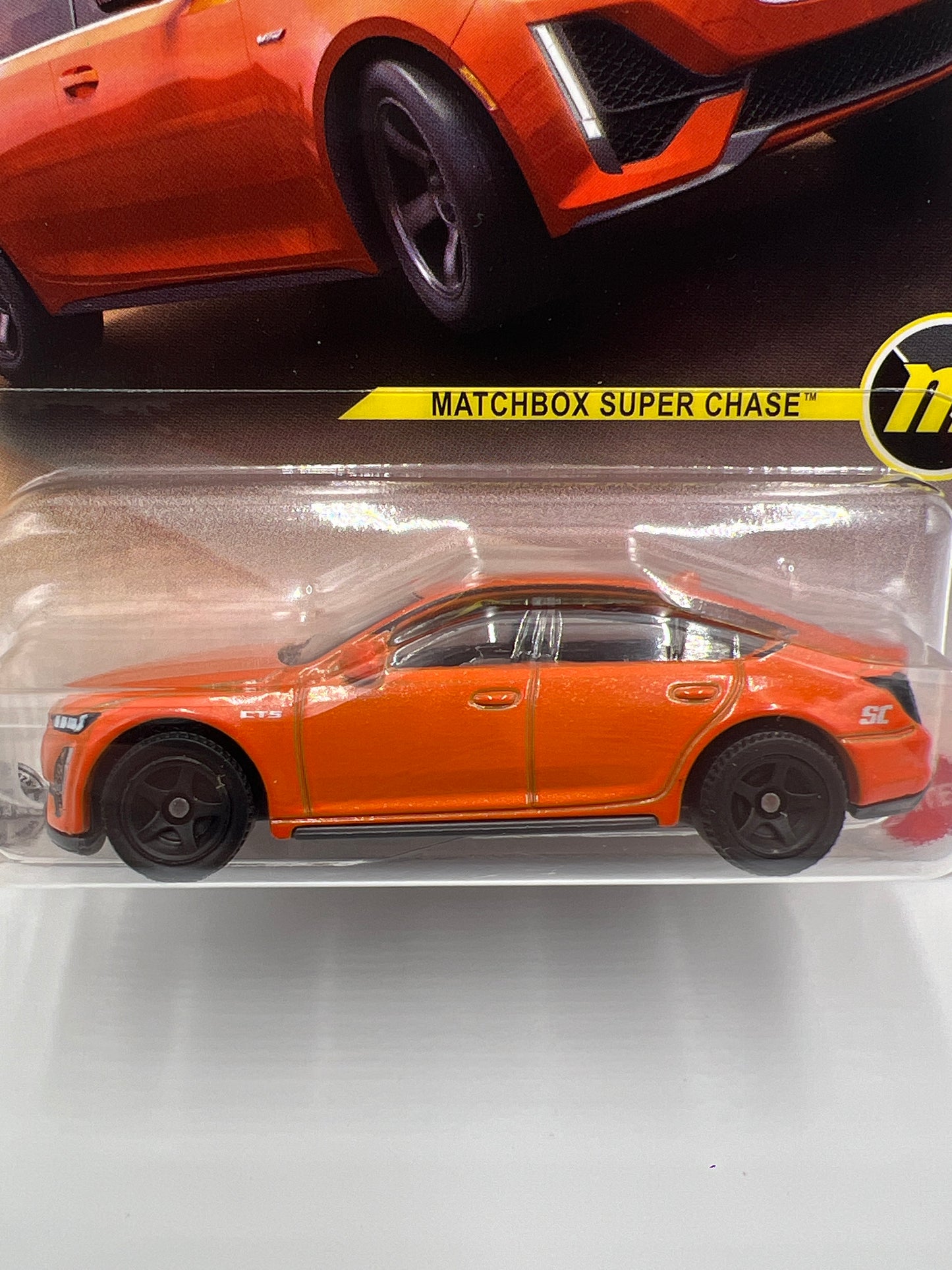 2025 Matchbox Super Chase 2021 Cadillac CT5-V Orange W/Protector