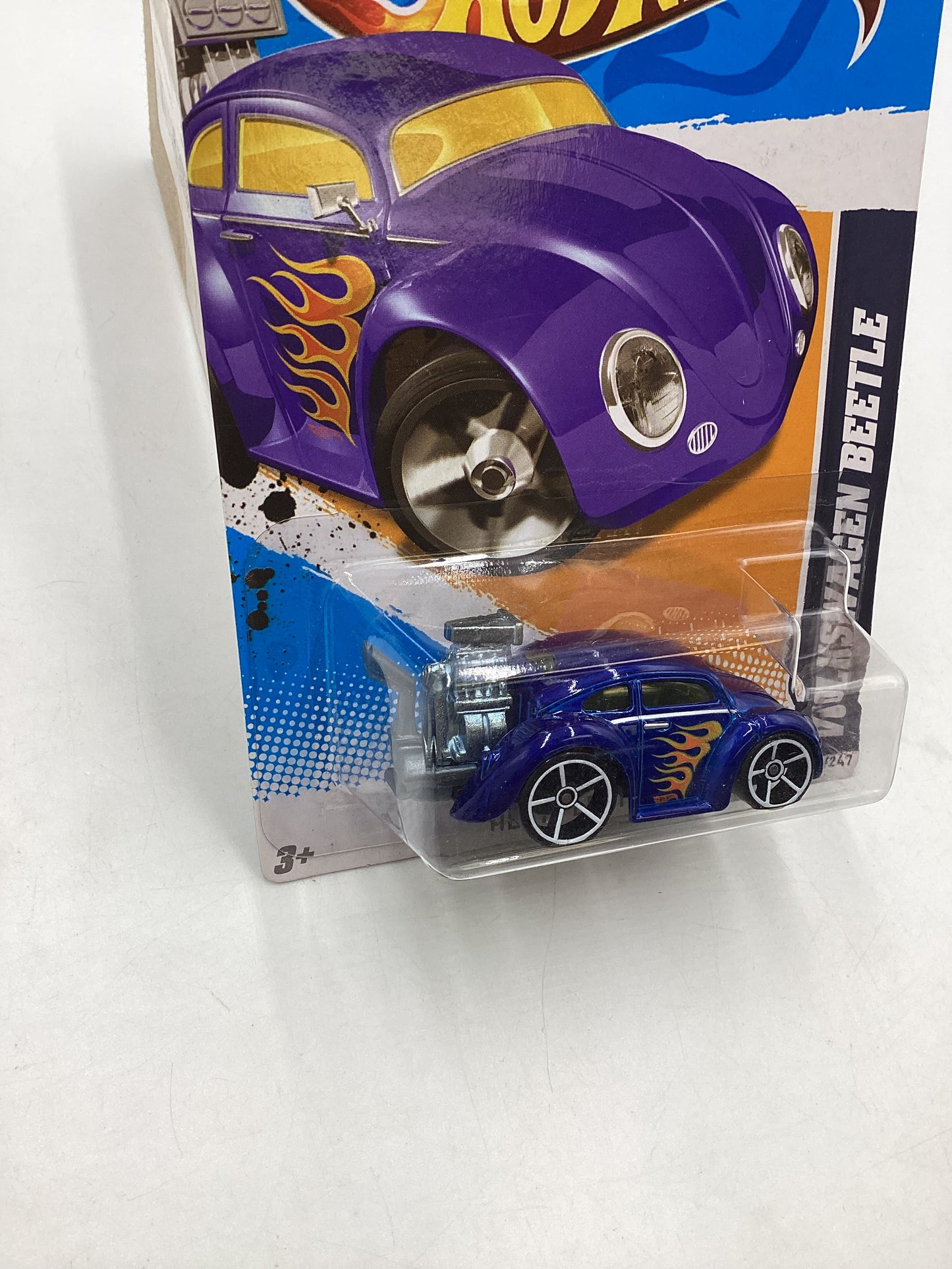 2012 HW Heat Fleet #151 Volkswagen Beetle Tooned Blue 96B