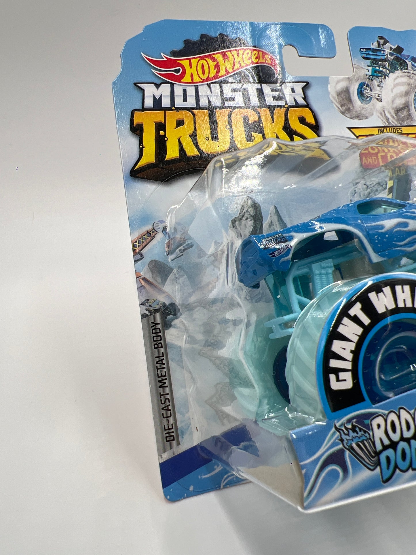 Hot Wheels Monster Trucks Blizzard Bashers Rodger Dodger W/Protector VHTF
