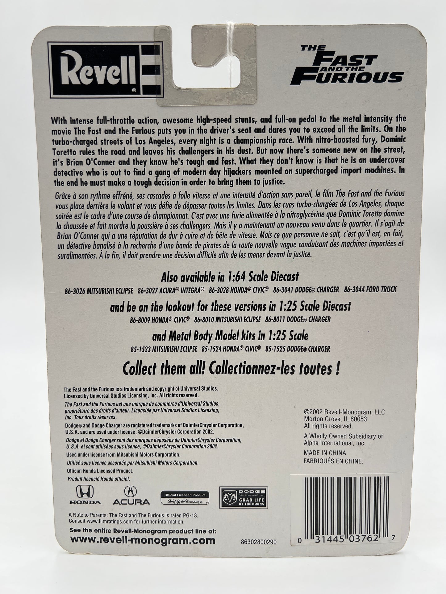 Revell The Fast And The Furious #102 Hectors Honda Civic