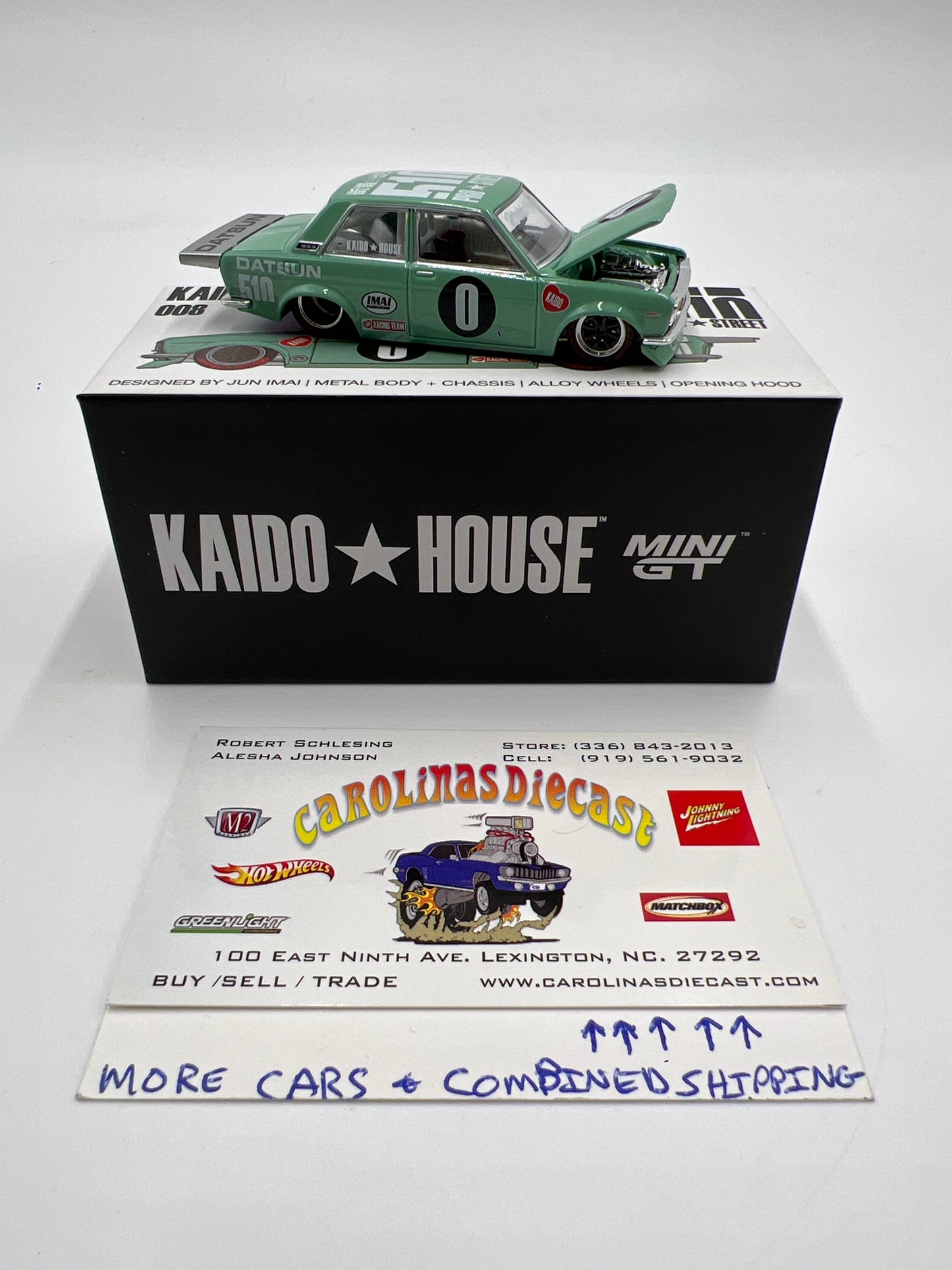 Mini GT Kaido House #008 Datsun 510 Pro Street Green