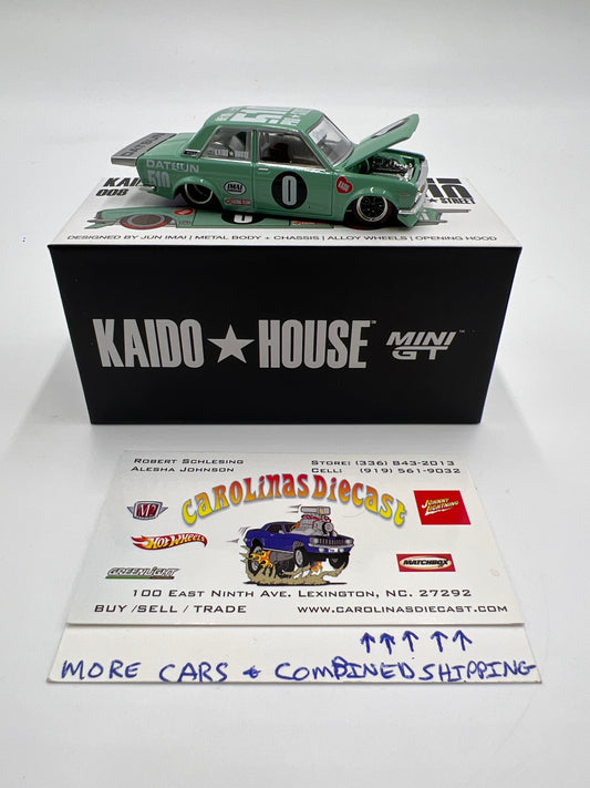 Mini GT Kaido House #008 Datsun 510 Pro Street Green