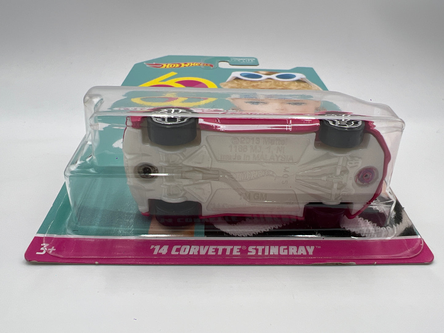 2019 Hot Wheels 60 Years Barbie 14 Corvette Stingray Pink 121A