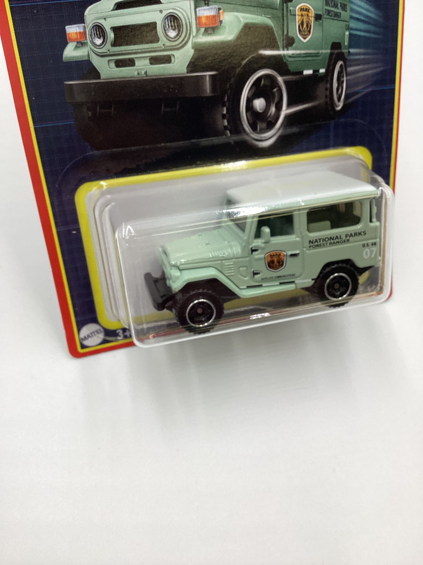 2022 Matchbox Retro Series 8/24 National Parks 1968 Toyota FJ40 Green W/protector