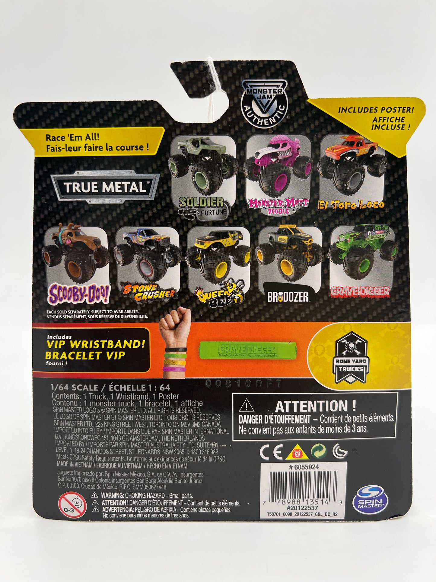 Monster Jam Series 10 Grave Digger 125i