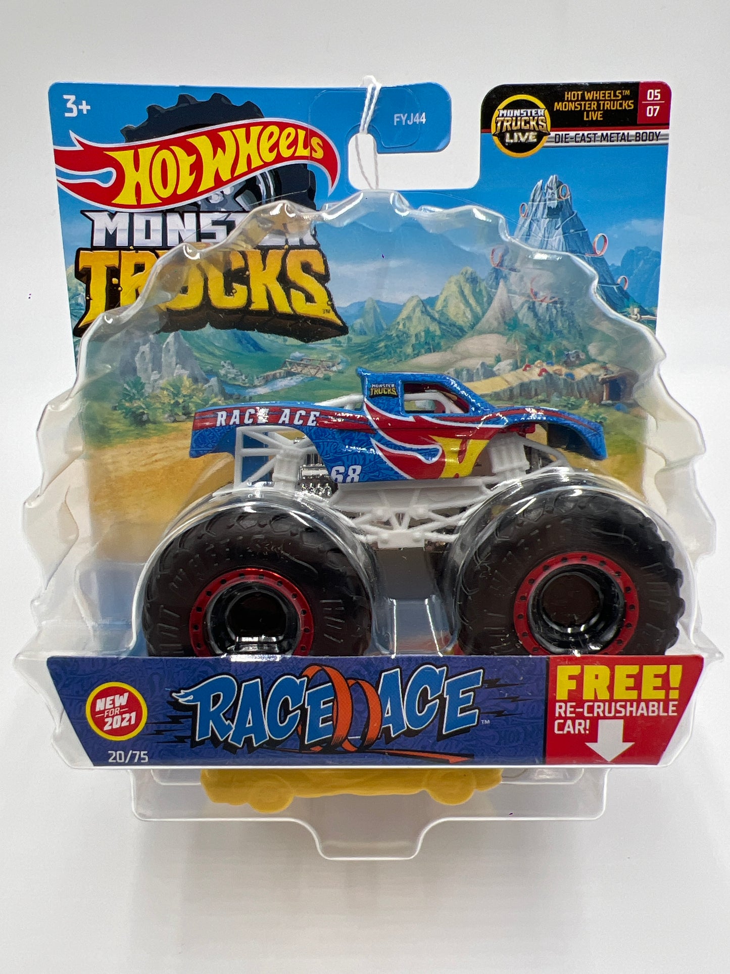 2021 Hot Wheels Monster Trucks HW MT Live #20 Race Ace 133D