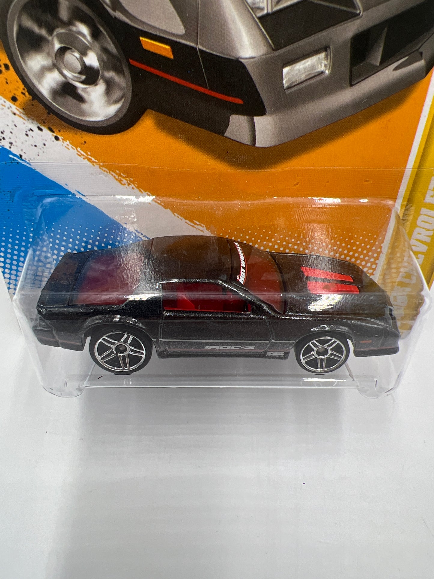 2012 Hot Wheels New Models #22 1985 Chevrolet Camaro Walmart Exclusive IROC-Z Black W/Protector