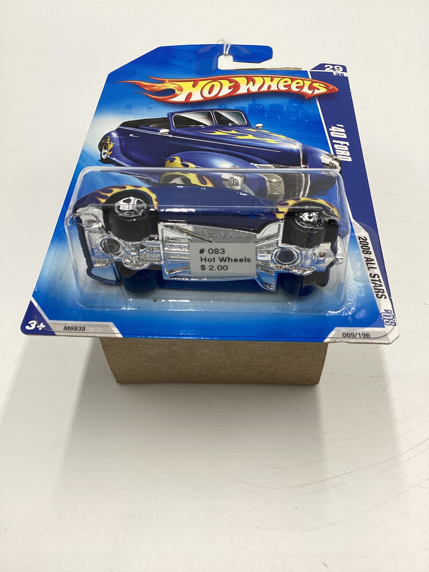 2008 Hot Wheels All Stars #69 1940 Ford Blue 34E