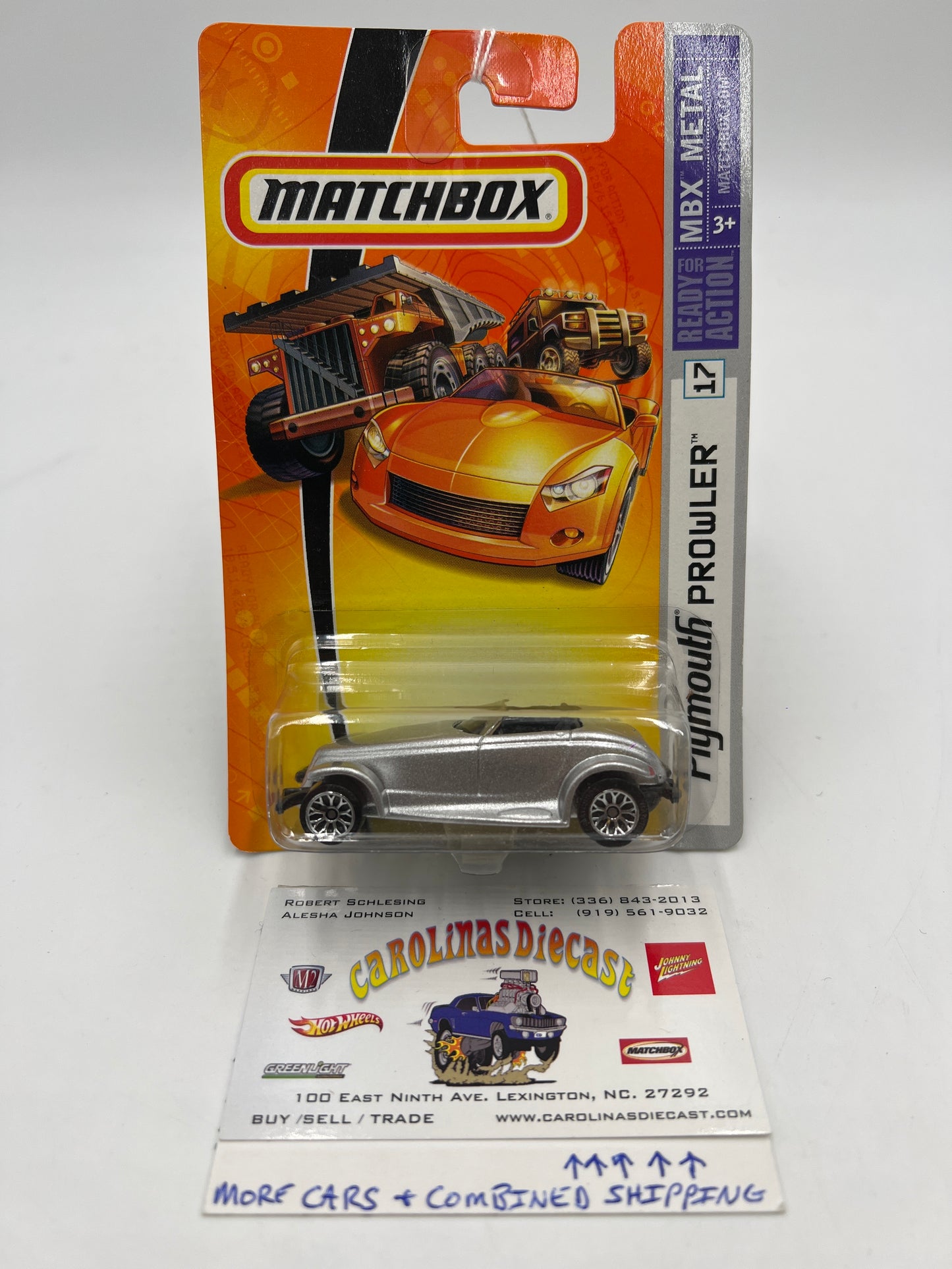 Matchbox #17 MBX Metal Plymouth Prowler Silver  208F