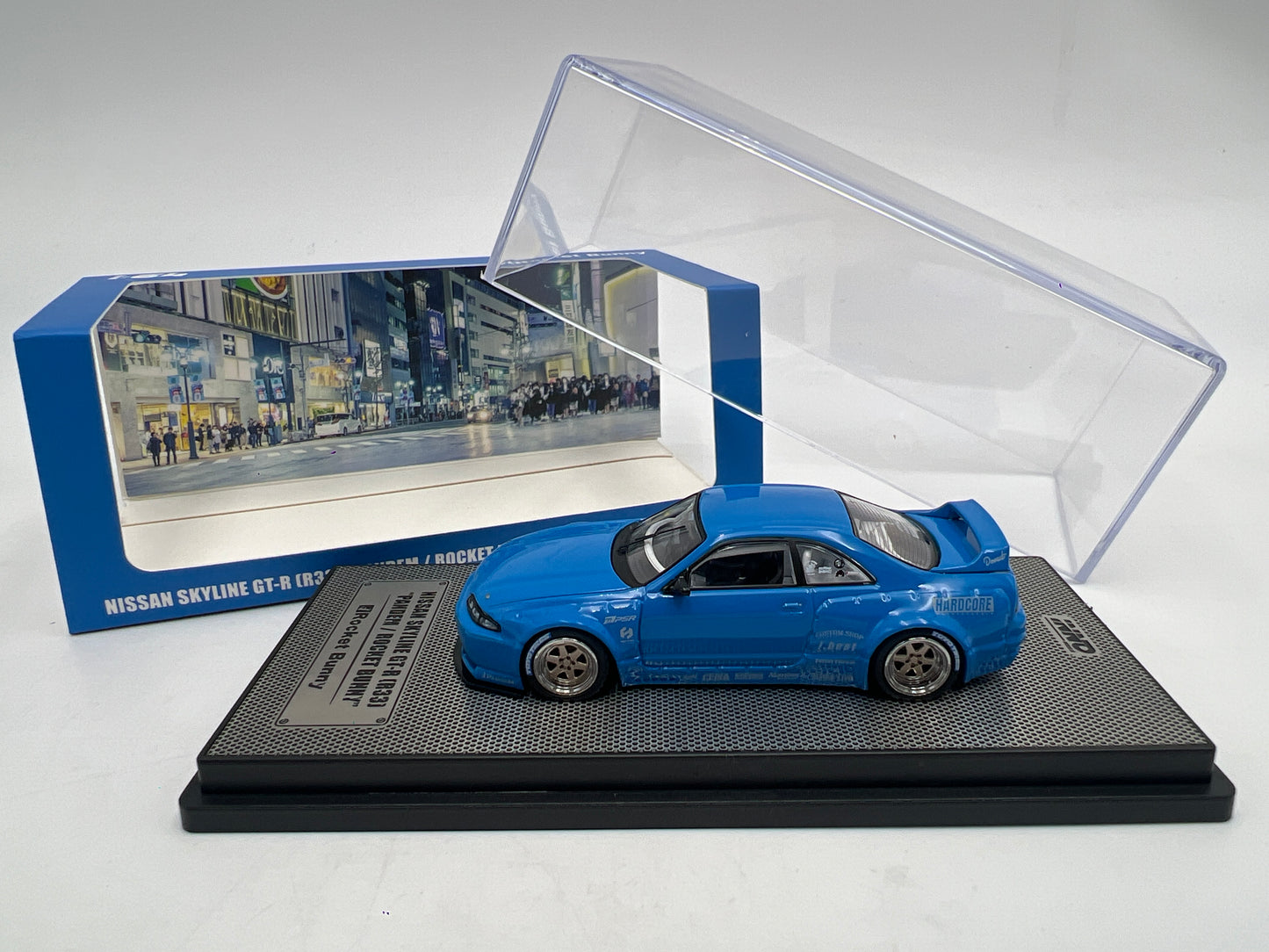 Inno64 1/64 Nissan Skyline GT-R R33 Pandem/Rocket Bunny Blue