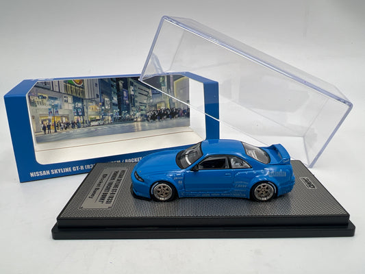 Inno64 1/64 Nissan Skyline GT-R R33 Pandem/Rocket Bunny Blue