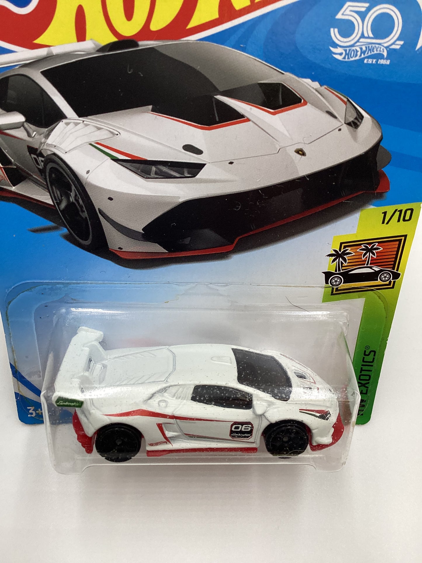 2018 Hot Wheels #150 Lamborghini Huracan LP 620-2 Super Trofeo White 101C