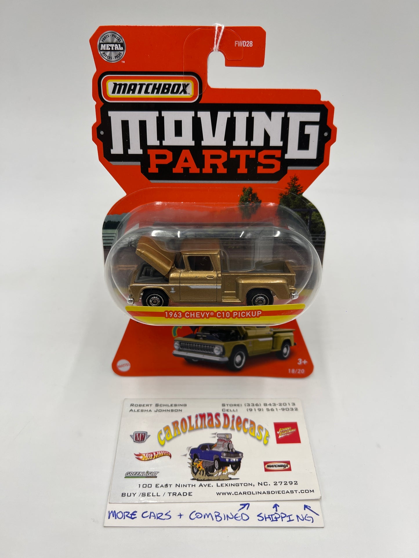 Matchbox Moving Parts #18 1963 Chevy C10 Pickup Gold 164D