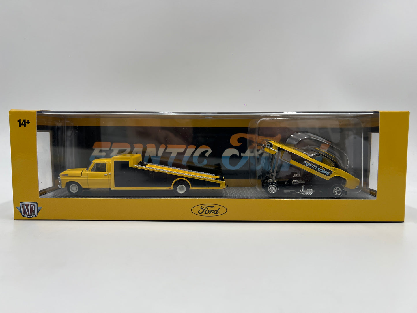 2025 M2 Machines Auto Haulers 1969 Ford F-350 & Mustang Funny Car Frantic Ford S44