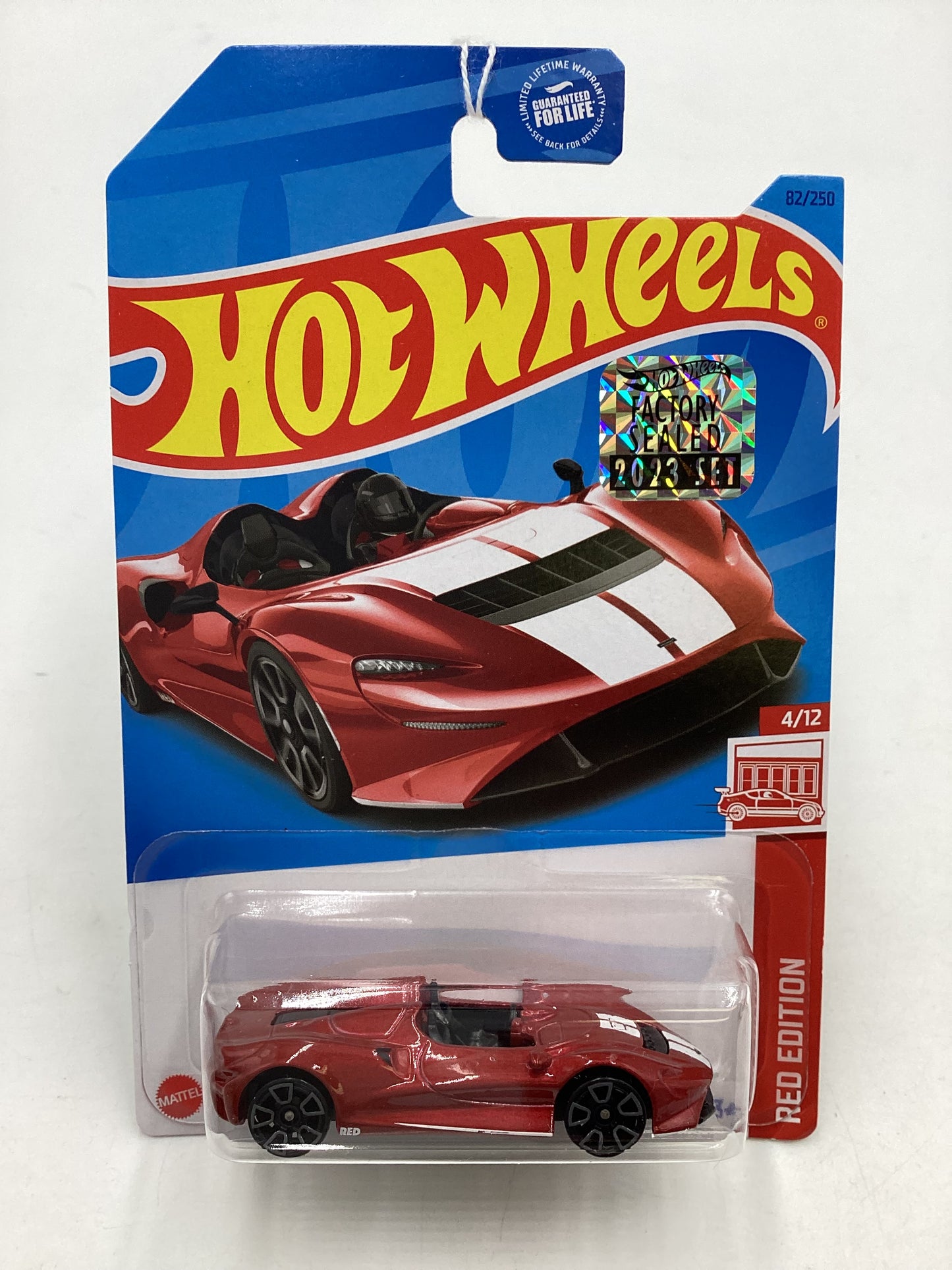 2023 Hot wheels Red Edition Factory Sealed #82 Mclaren Elva