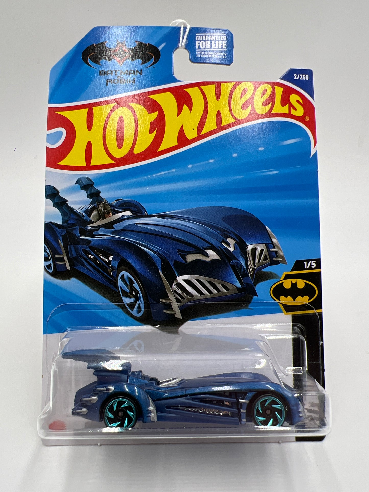 2025 Hot Wheels Batman #2 Batman & Robin Batmobile Blue 118C