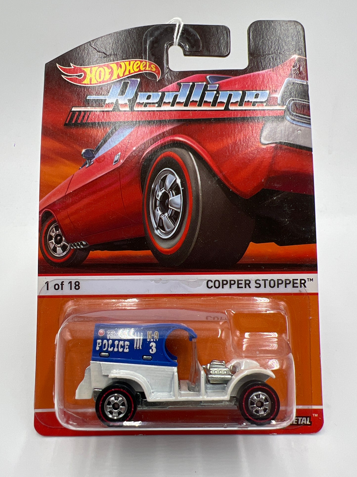Hot Wheels Heritage Redline #1 Copper Stopper Blue/White 160N