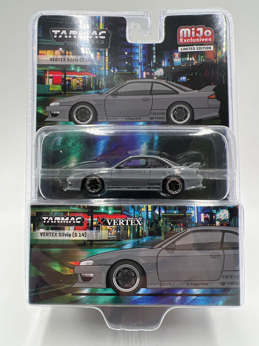 Tarmac Works Mijo Exclusives Vertex Nissan Silvia S14 Gray