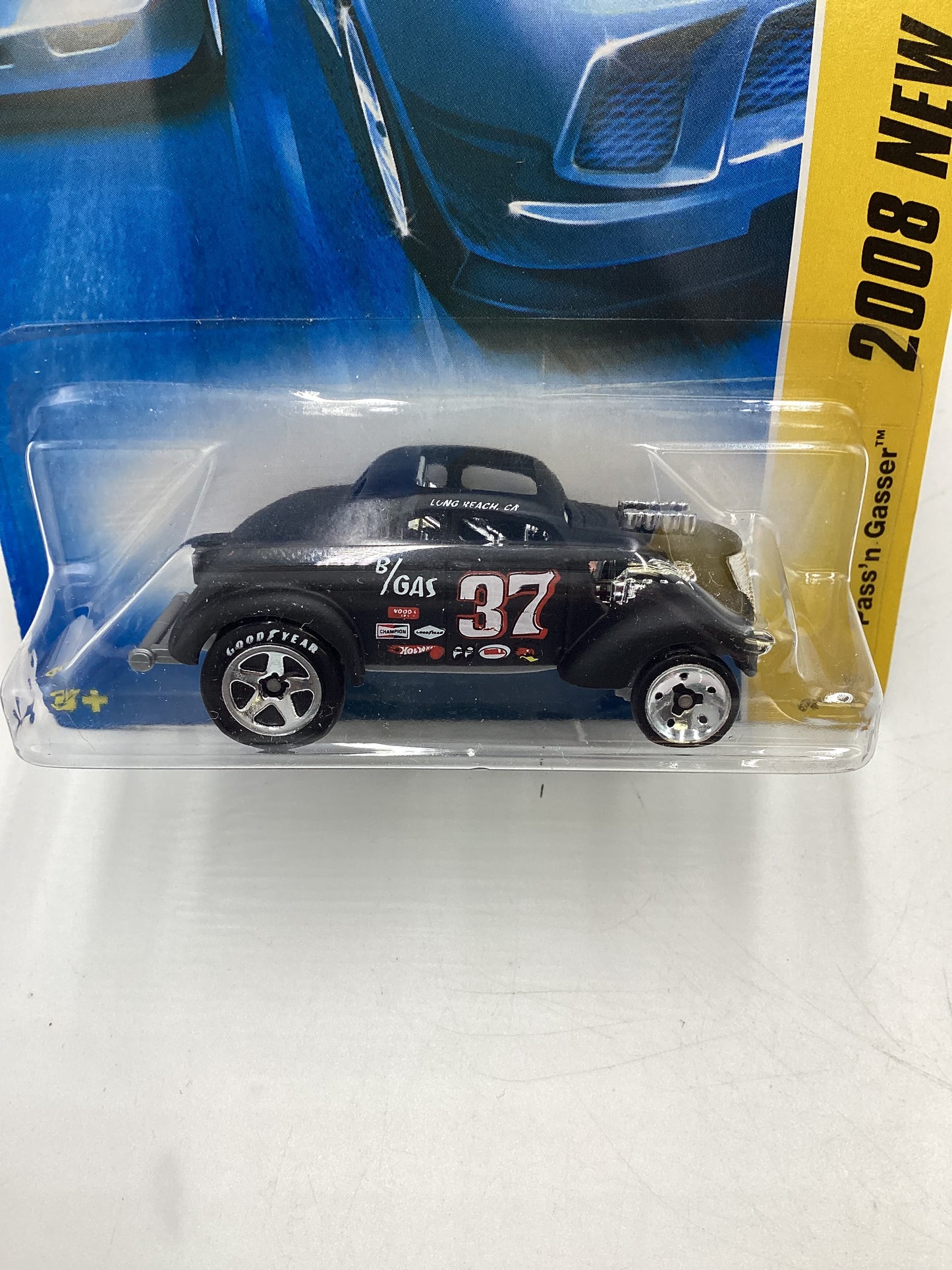 2008 Hot Wheels New Models #25 Pass N Gasser Matte Black 56E