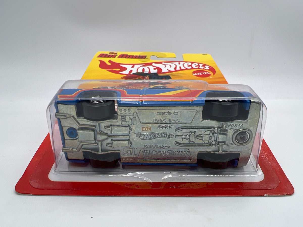 Hot Wheels Target Exclusive The Hot Ones 83 Silverado Blue W/Protector