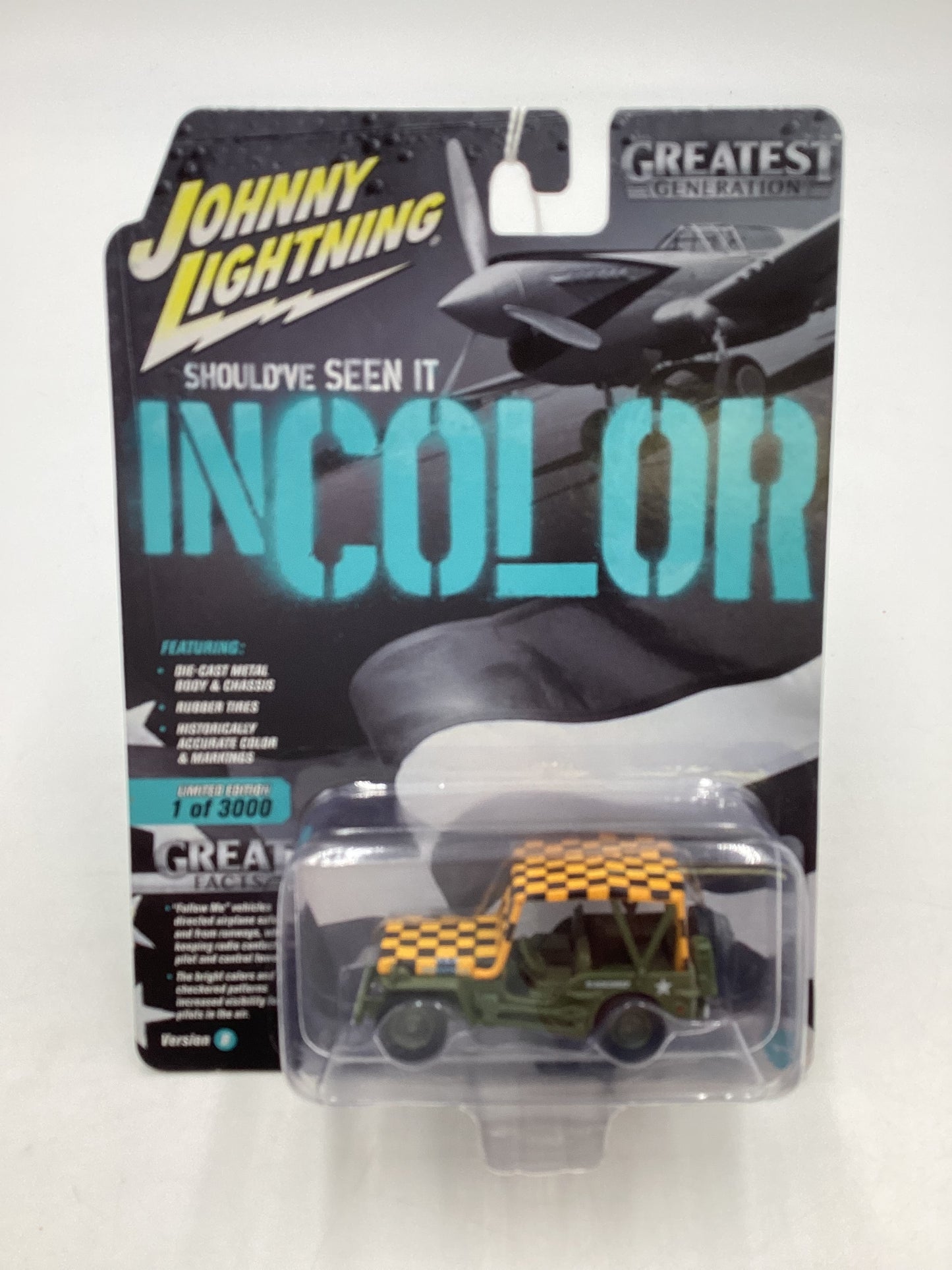 Johnny Lightning Greatest Generation in Color WWII Willys MB Jeep 227E