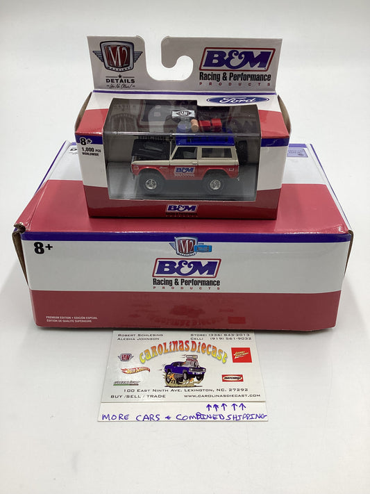 M2 Machines Auto Club B&M Racing and Performance 1971 Ford Bronco Red White Blue 1/1000