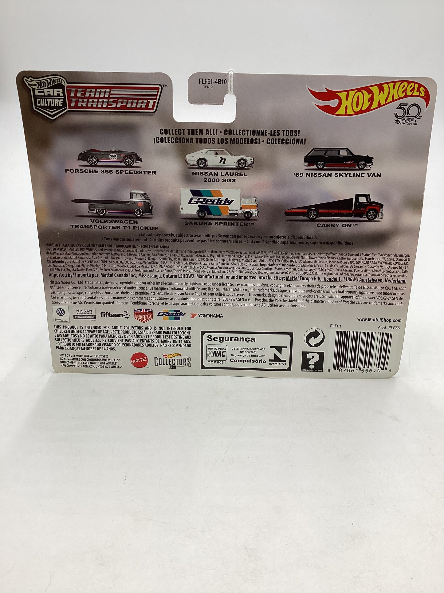 Hot wheels 2019 Team Transport #1 Porsche 356 Speedster Volkswagen T1 pickup W/Protector