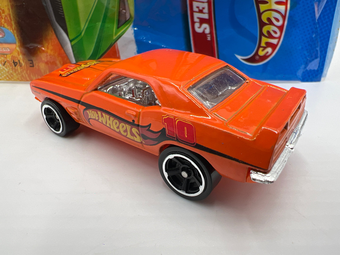 2012 Hot Wheels Mystery Models #4 69 Pontiac Firebird Orange W/Poster