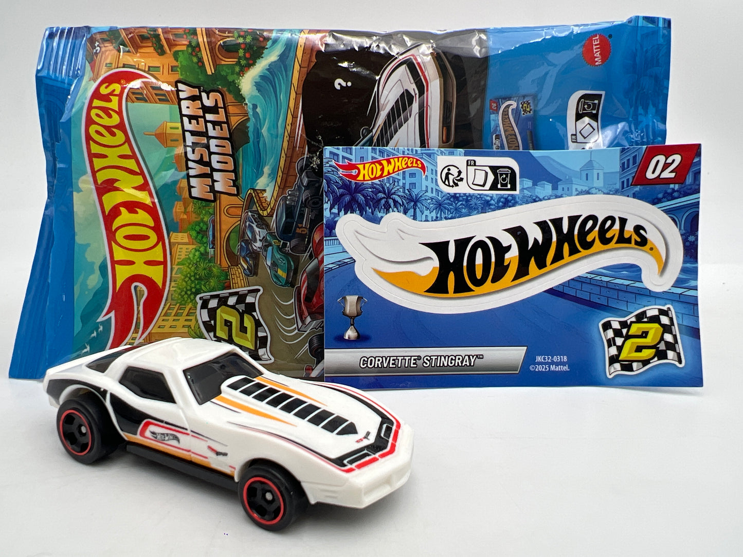2026 Hot Wheels Mystery Models Series 2 #2 CHASE Corvette Stingray White