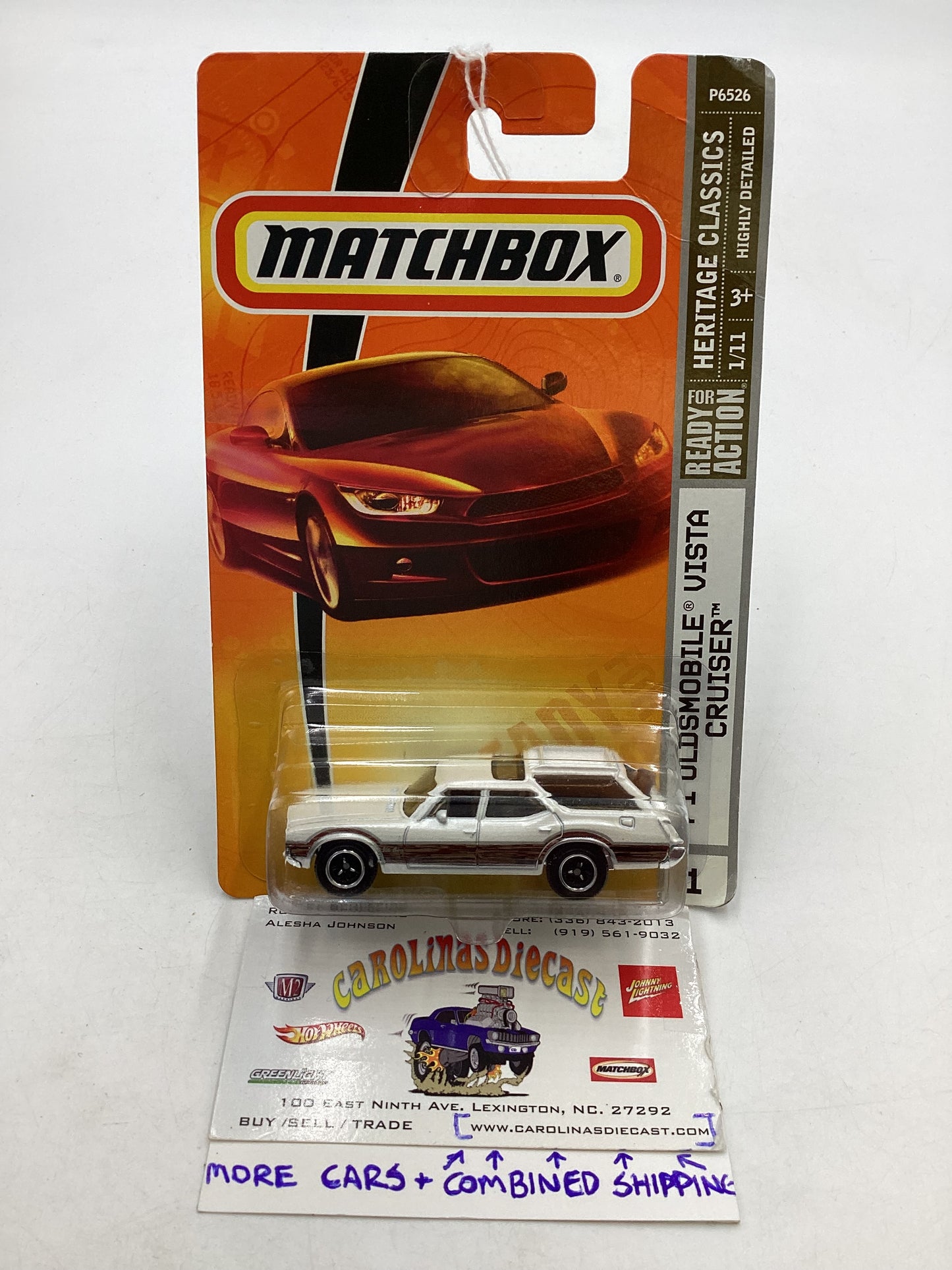 Matchbox #1 Heritage Classics 71 Oldsmobile Vista Cruiser White 210F