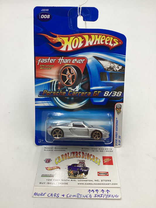 2006 Hot Wheels First Editions #008 Porsche Carrera GT Faster Than Ever 99E