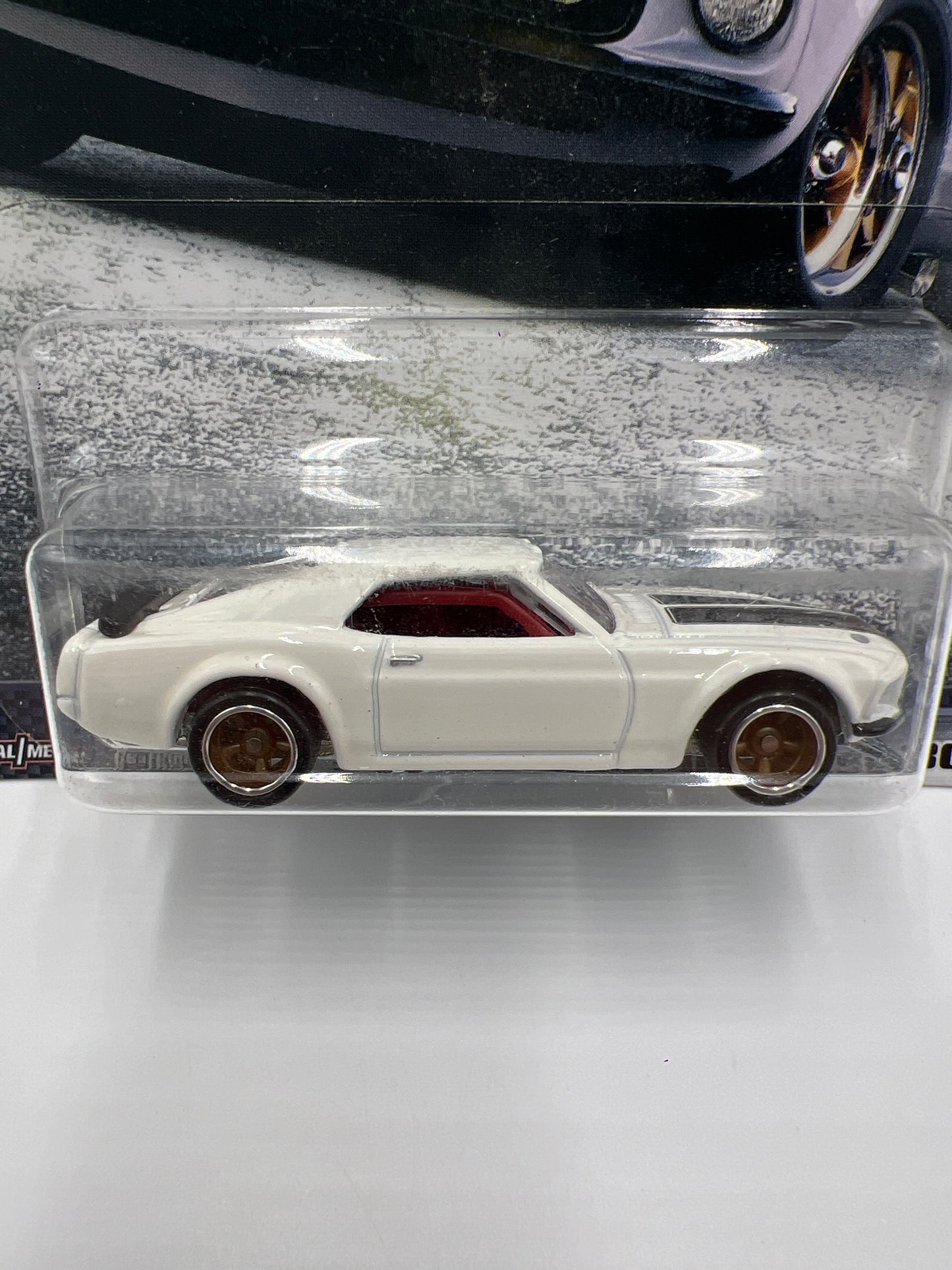 Hot Wheels Premium Fast & Furious 1/4 Mile Muscle #5 69 Ford Mustang Boss 302 White 247A