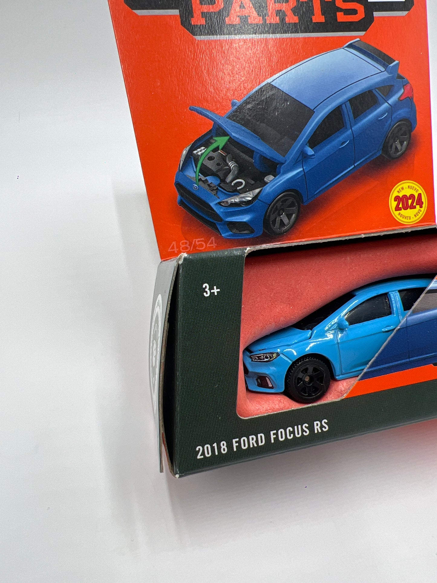 2024 Matchbox Moving Parts #48 2018 Ford Focus RS Blue 164D