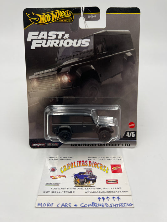 2024 Hot Wheels Gold Label Fast & Furious #4 Land Rover Defender 110 Matte Black 250E