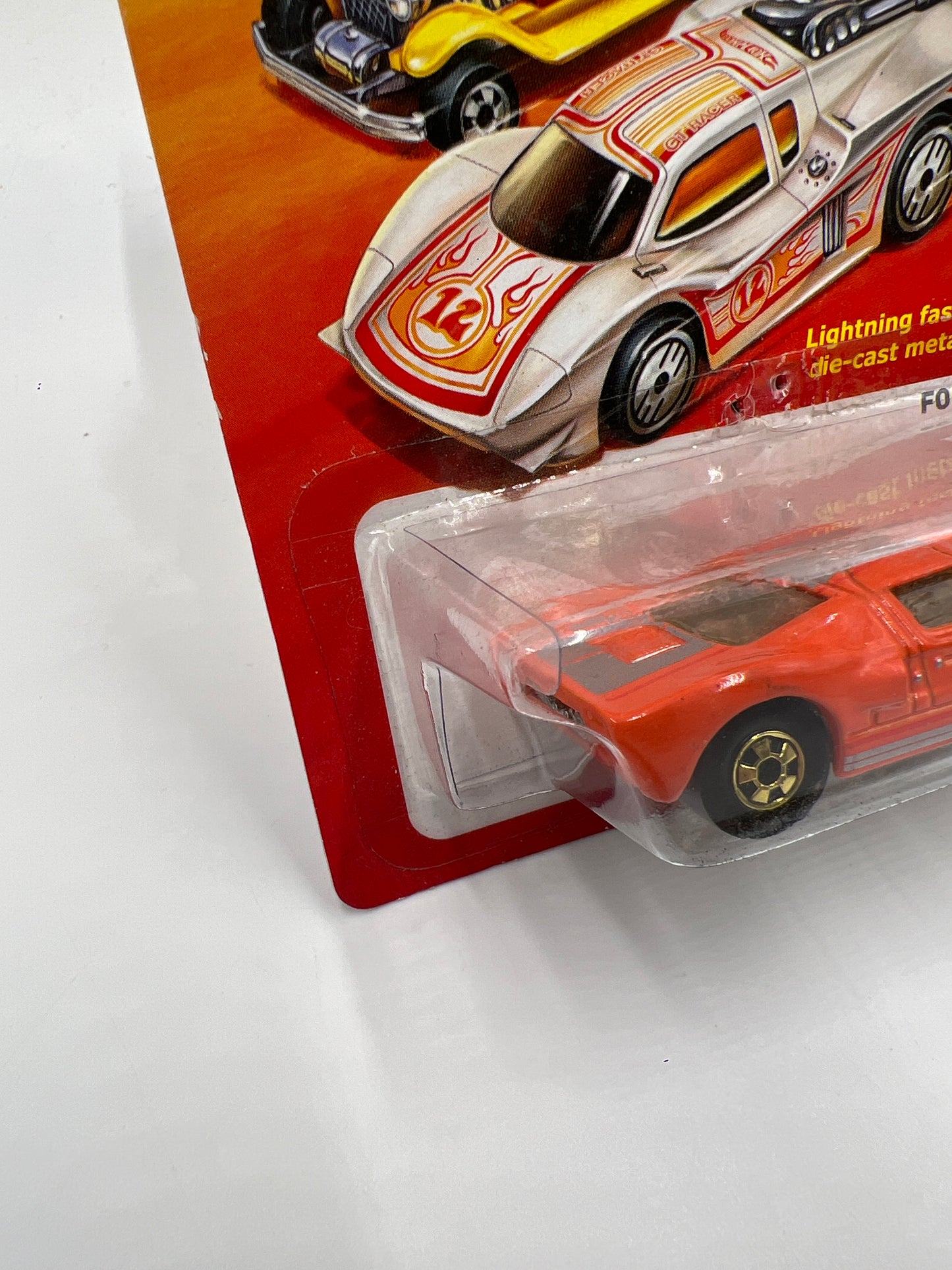 Hot Wheels The Hot Ones Ford GT40 Orange Card Not Perfect 160L