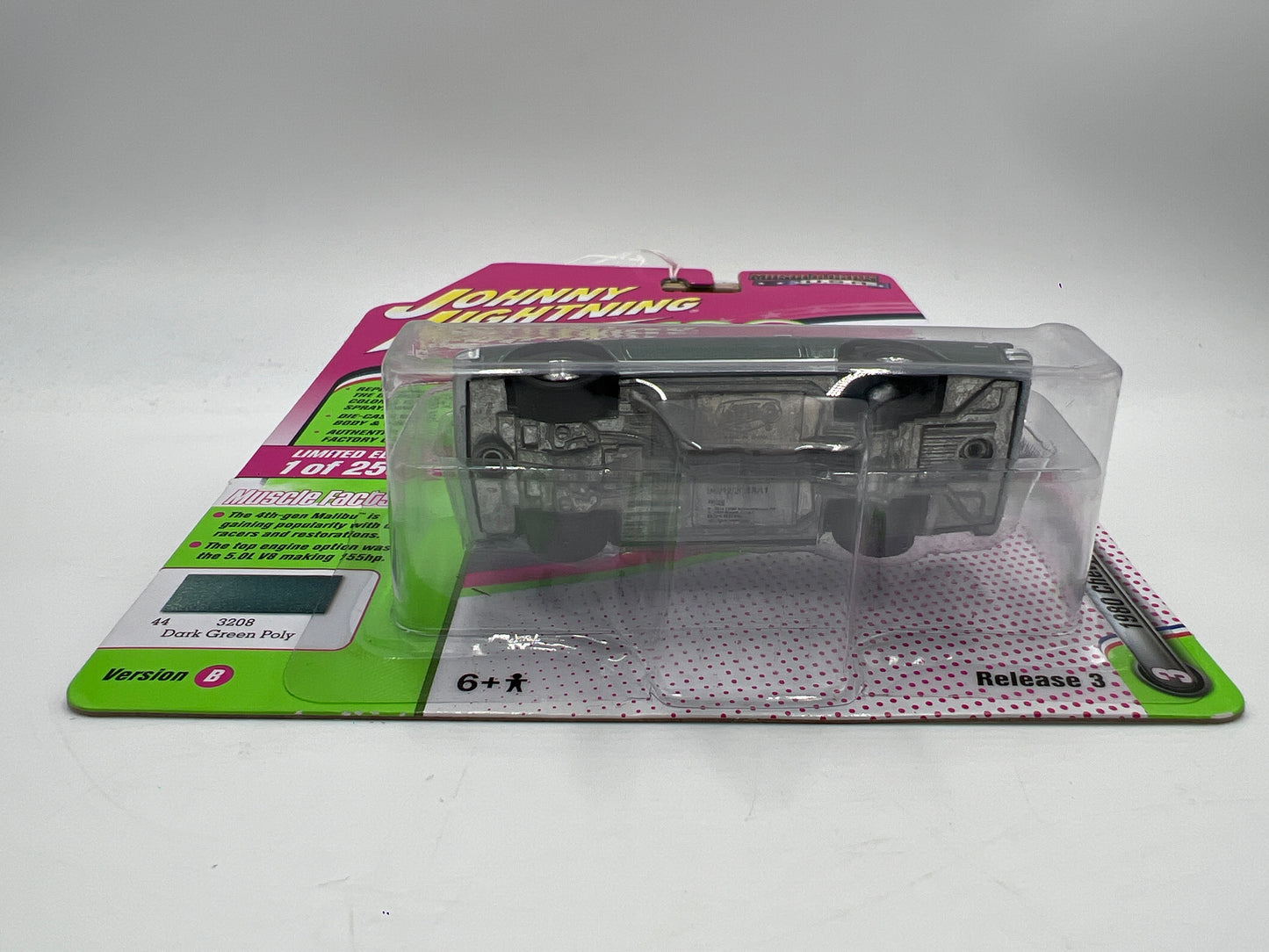 Johnny Lightning 80s Muscle Release 3 Version B 1/2500 1980 Chevy Malibu Green #2