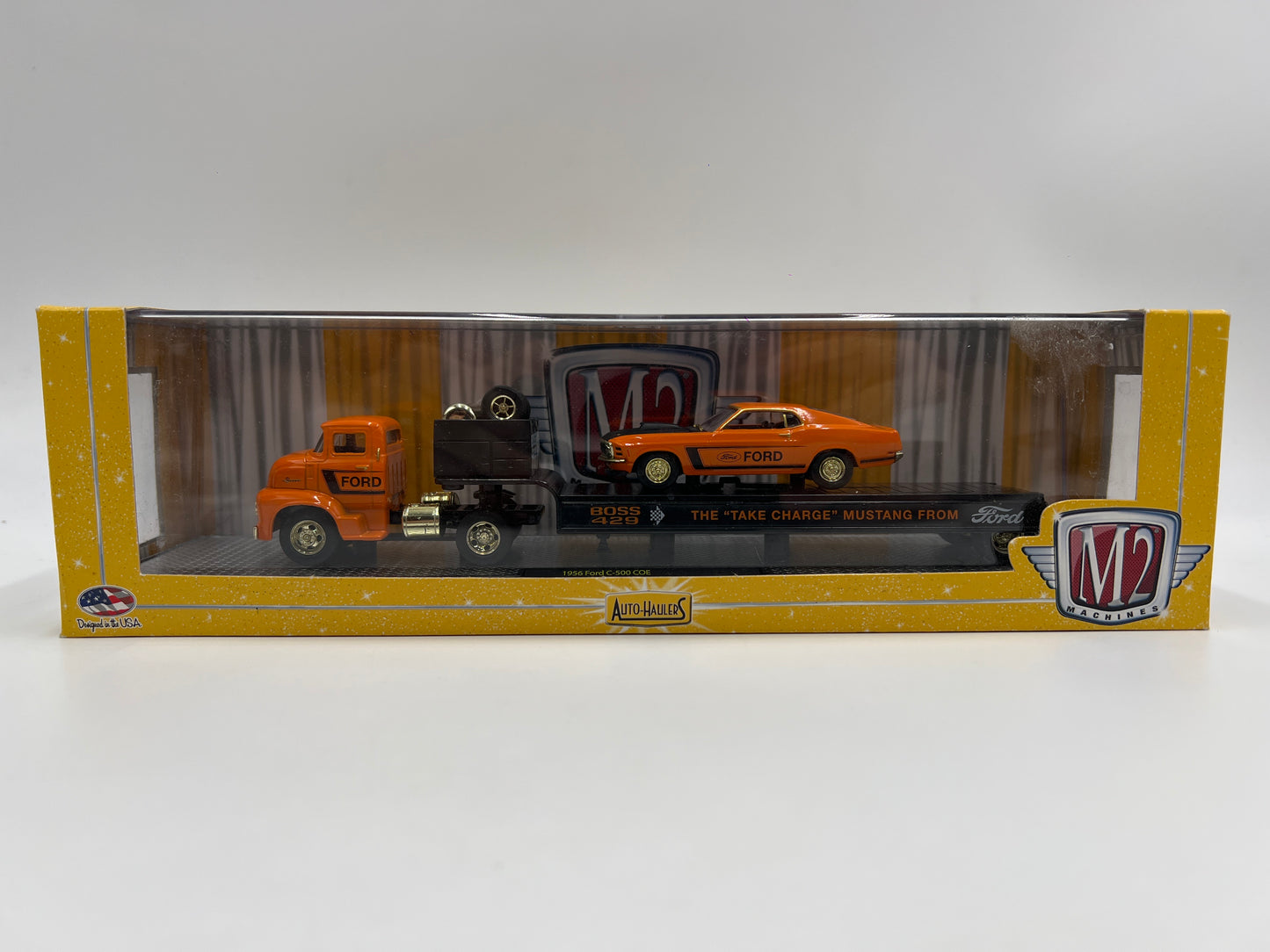 M2 Machines Auto Haulers CHASE 1956 Ford C-500 COE & 1970 Ford Mustang Boss 429 12-04