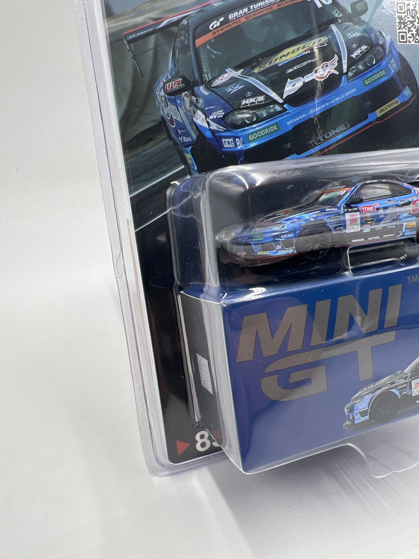 Mini GT Japan Exclusive #855 Nissan Silvia S15 D-Max Racing 2023 D1 Grand Prix Blue 236A