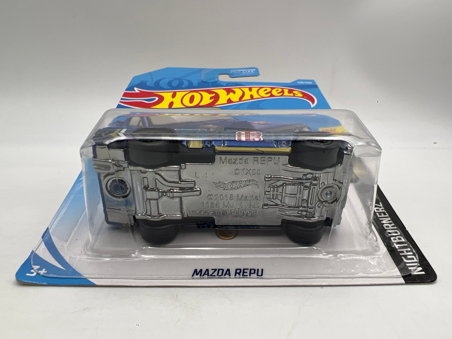 2019 Hot Wheels Super Treasure Hunt #138 Mazda Repu Blue W/ Protector