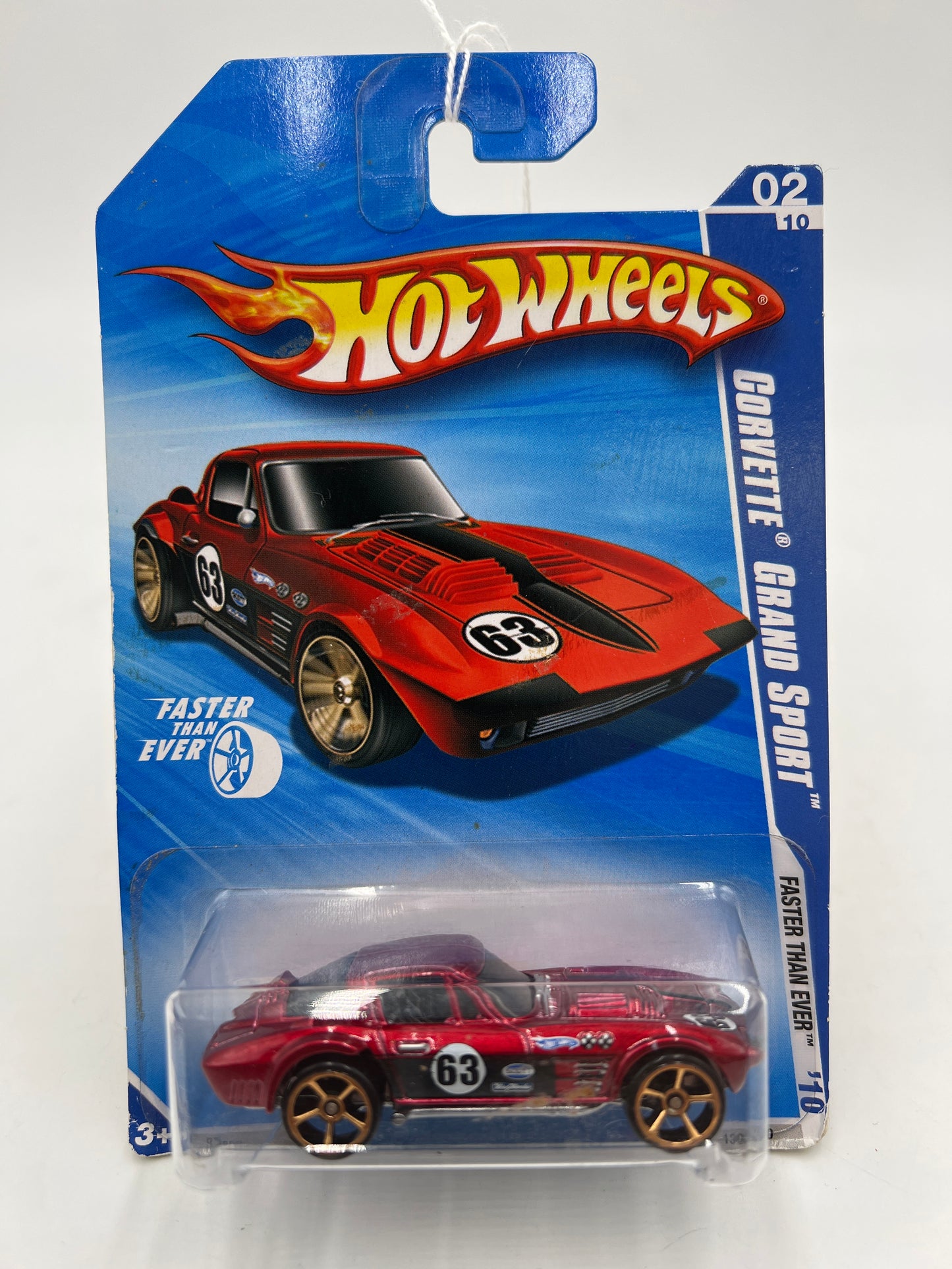 2010 Hot Wheels Faster Than Ever #130 Corvette Grand Sport Red 1C