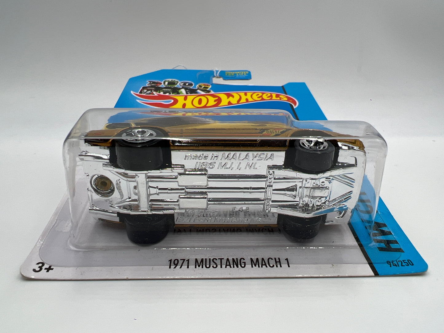 2014 Hot Wheels City #94 1971 Mustang Mach 1 Gold