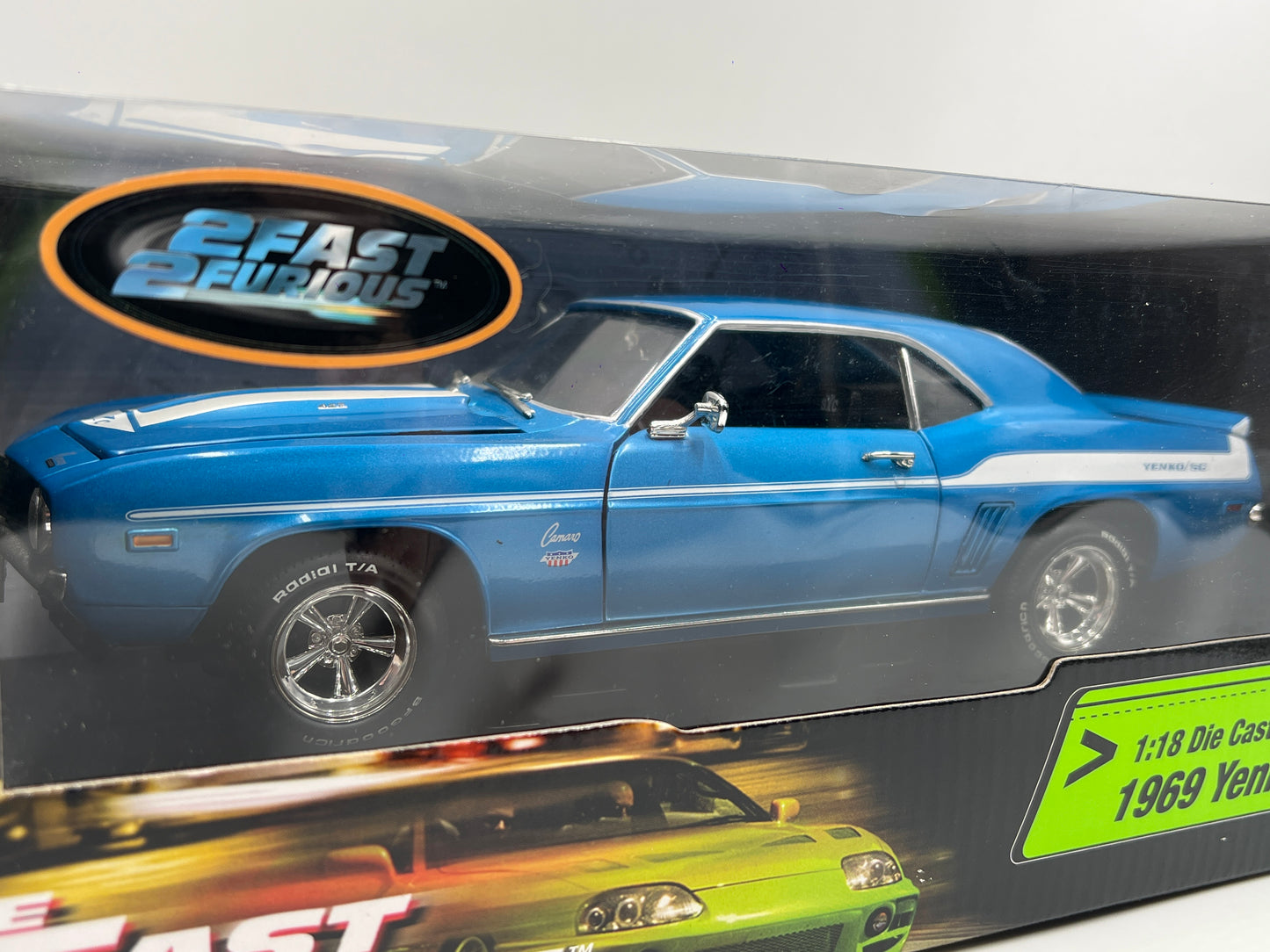 Racing Champions 1/18 Fast & Furious 1969 Yenko Camaro Blue 1/5000 VHTF